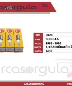 Ngk Ateşleme Bujisi Corolla 1,3 2E Karbüratörlü Kalın Paso (BPR5EY11)