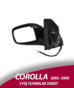 Ayna Sol Elektirikli 3 Fiş Yuvarlak Soket Corolla 2002-2006 (87906-02060)