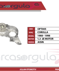 Aısın Yağ Pompa Corolla 1,3 2E 1988-1998 (OPT005)