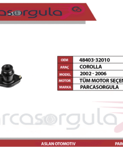 Amortisör Üst Kule Takozu Arka Sol Corolla 2002-2006 (48403-32010)