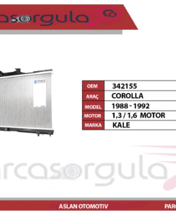 Kale Su Radyatörü Manuel Corolla AE92 1988-1992  (342155)