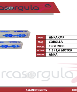 Anka Aks Sağ / Sol Komple Takım  COROLLA 1988-2000