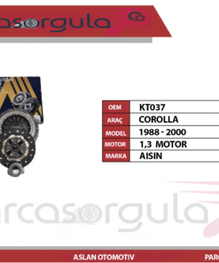 Aısın Debriyaj Seti Corolla 1,3 2E  1988-2000 (KT037)