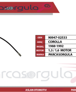 Fren Hortumu Arka Sağ / Sol Corolla 1988-1992 (90947-02533)