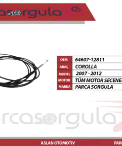 Bagaj Açma Teli Corolla 2007-2012