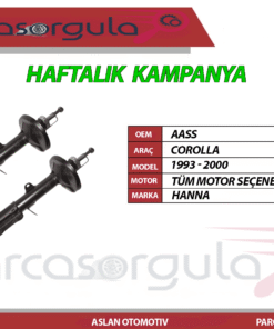 Amortisör Arka Sağ Ve Sol Takım Corolla 1993-2000