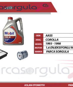 Yağ Bakım Seti Corolla 1,6 Enjeksiyonlu 1994-2000
