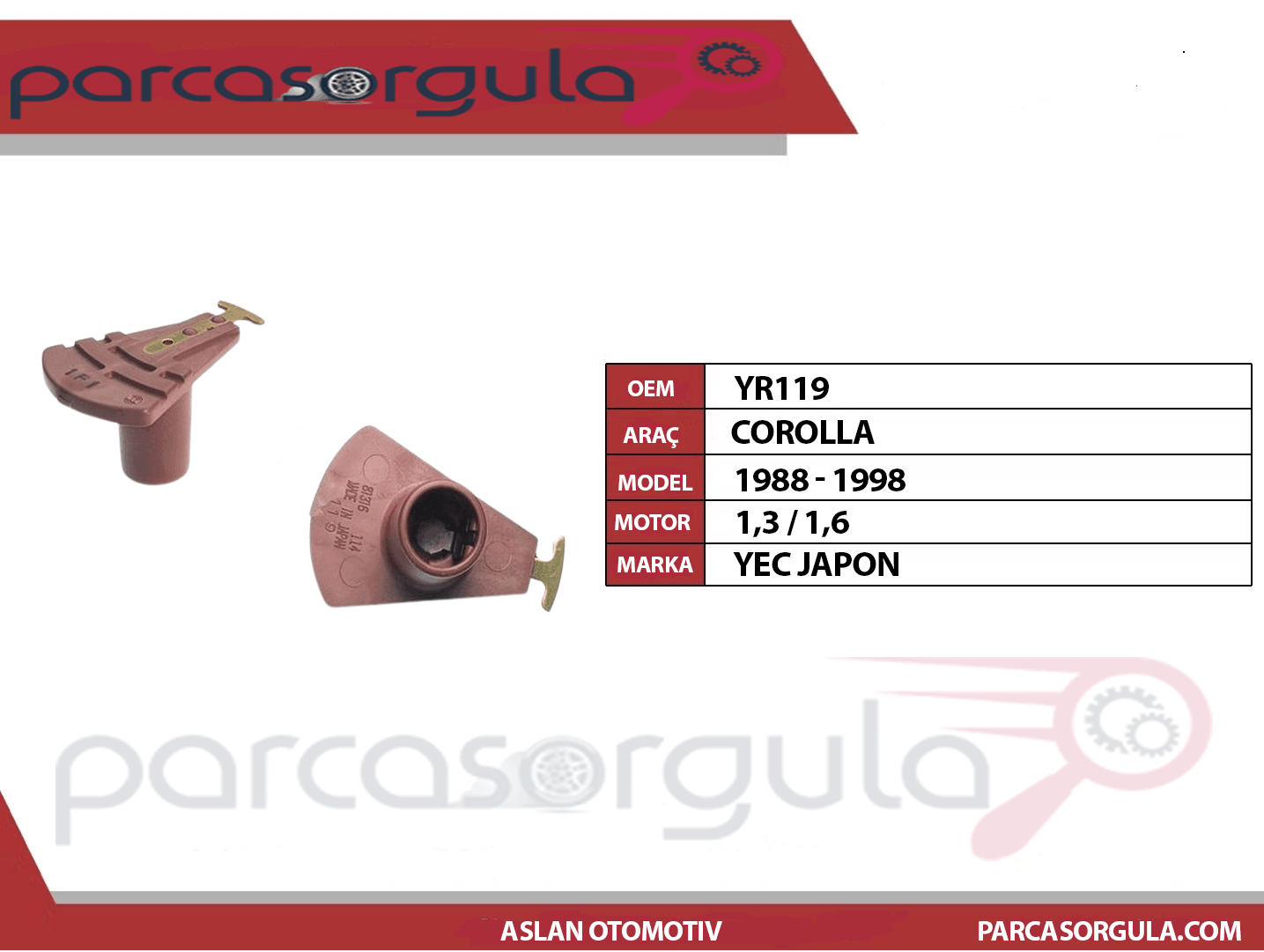 Yec Tevzi Makarası Corolla 1,6 1988-1998 (YR119)