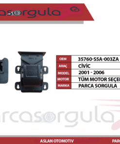 Cam Düğme Ön Sağ / Arka Sağ Ve Sol Civic 2001-2006