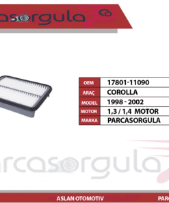 Hava Filtresi Corolla 1,3 /Corolla 1,4 1998-2002  (17801-11090)