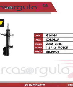 Monroe Amortisör Ön Sağ Corolla  2002-2006 (G16464)