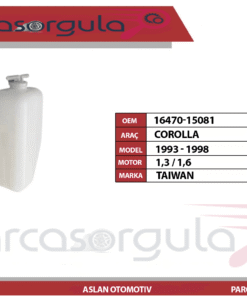 Yedek Su Deposu Corolla 1993-1998