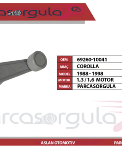 Cam Açma Kolu Gri Corolla 1988-1998