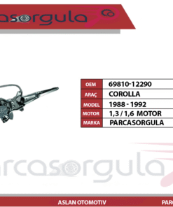 Cam Krikosu Ön Sağ Motorlu Corolla 1988-1992