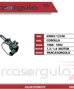 Cam Krikosu Ön Sol Motorlu Corolla 1988-1992