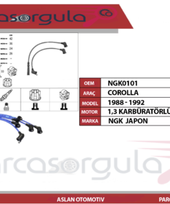Ngk Buji Kablosu Corolla AE92 1,3 Motor 1988-1992