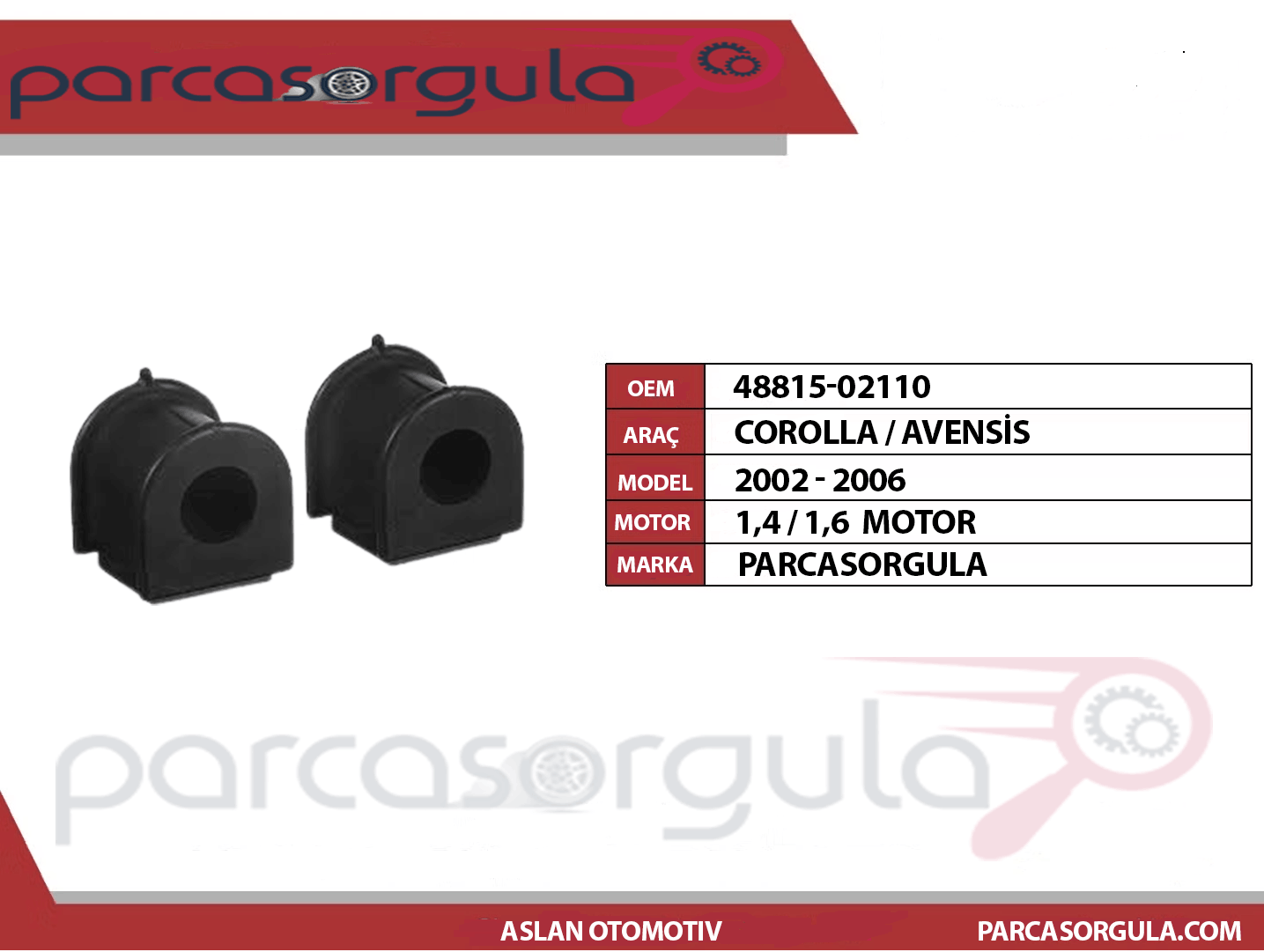 Ön Viraj Lastiği SağSol Takım CorollaAvensis 2002-2006