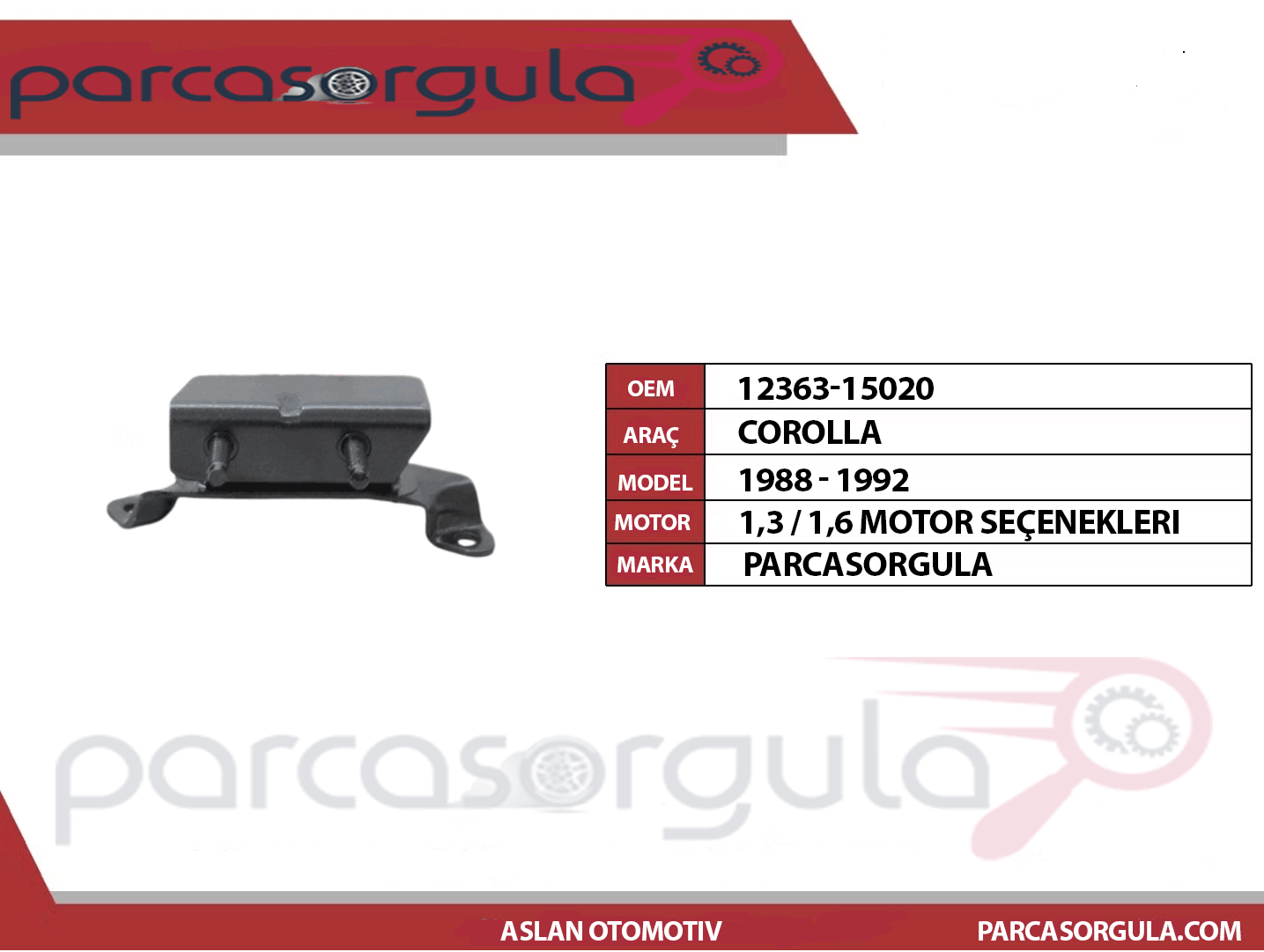 Şanzuman Alt Takoz Corolla Ae92 1988-1992